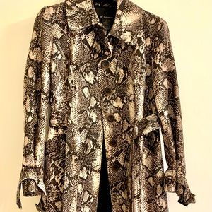 INC TRENCHCOAT phyton print